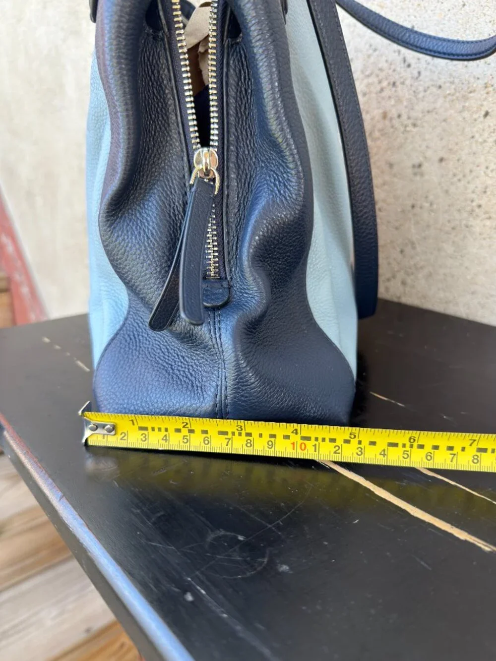 Kate Spade Jackson Medium Triple Compartment Shoulder Bag Blue Colorblock